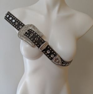 Blazing Roxx Size XL Rhinestone Belt 36-42 waist